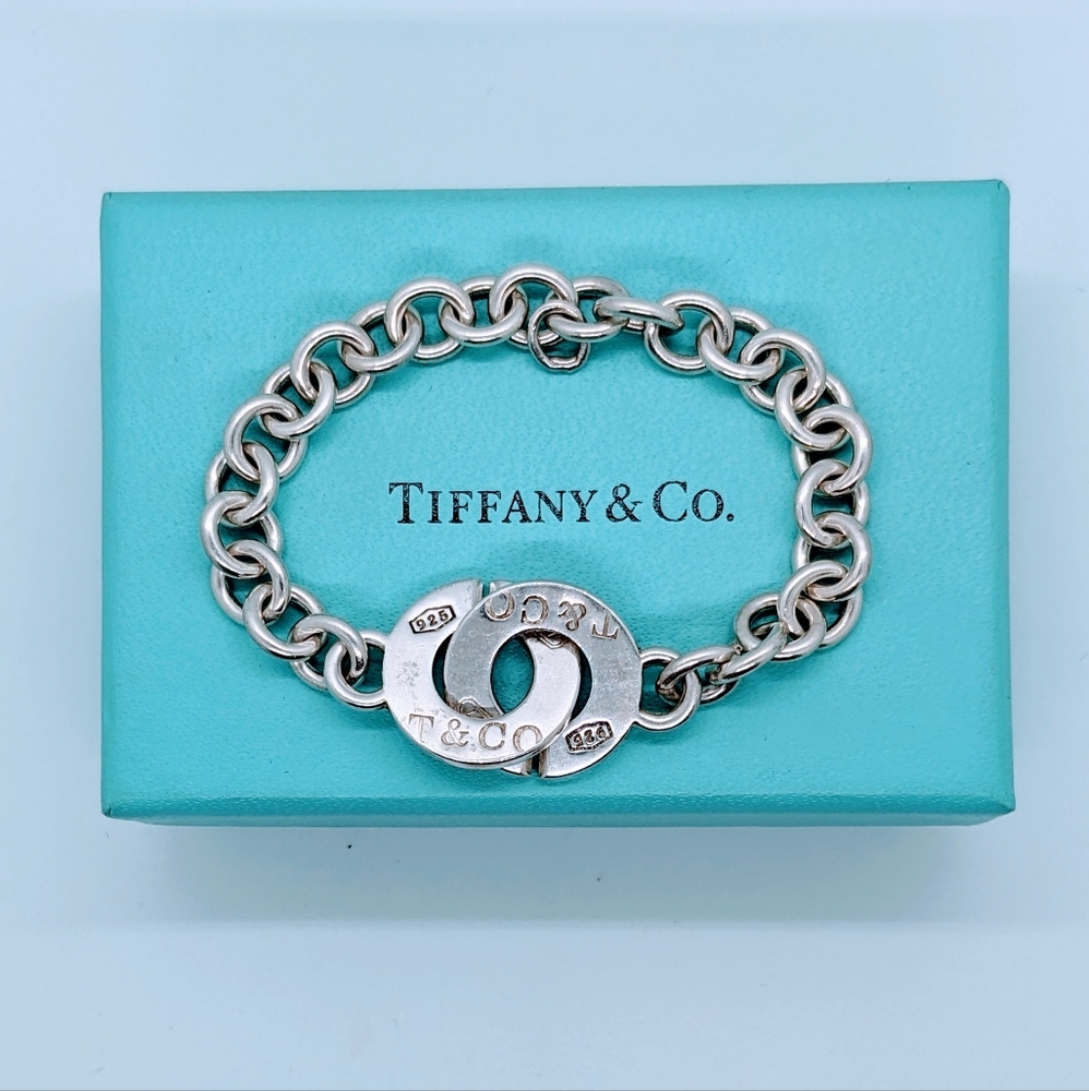 Tiffany & Co. 1837 Interlocking Circles Chain Link Bracelet.